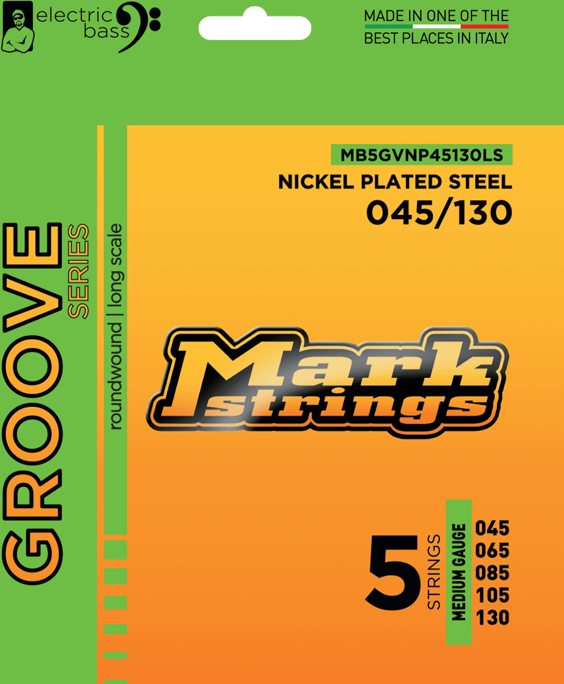 Markbass Jeu De 5 Cordes Grooves Series 045-130 - Electric bass strings - Main picture