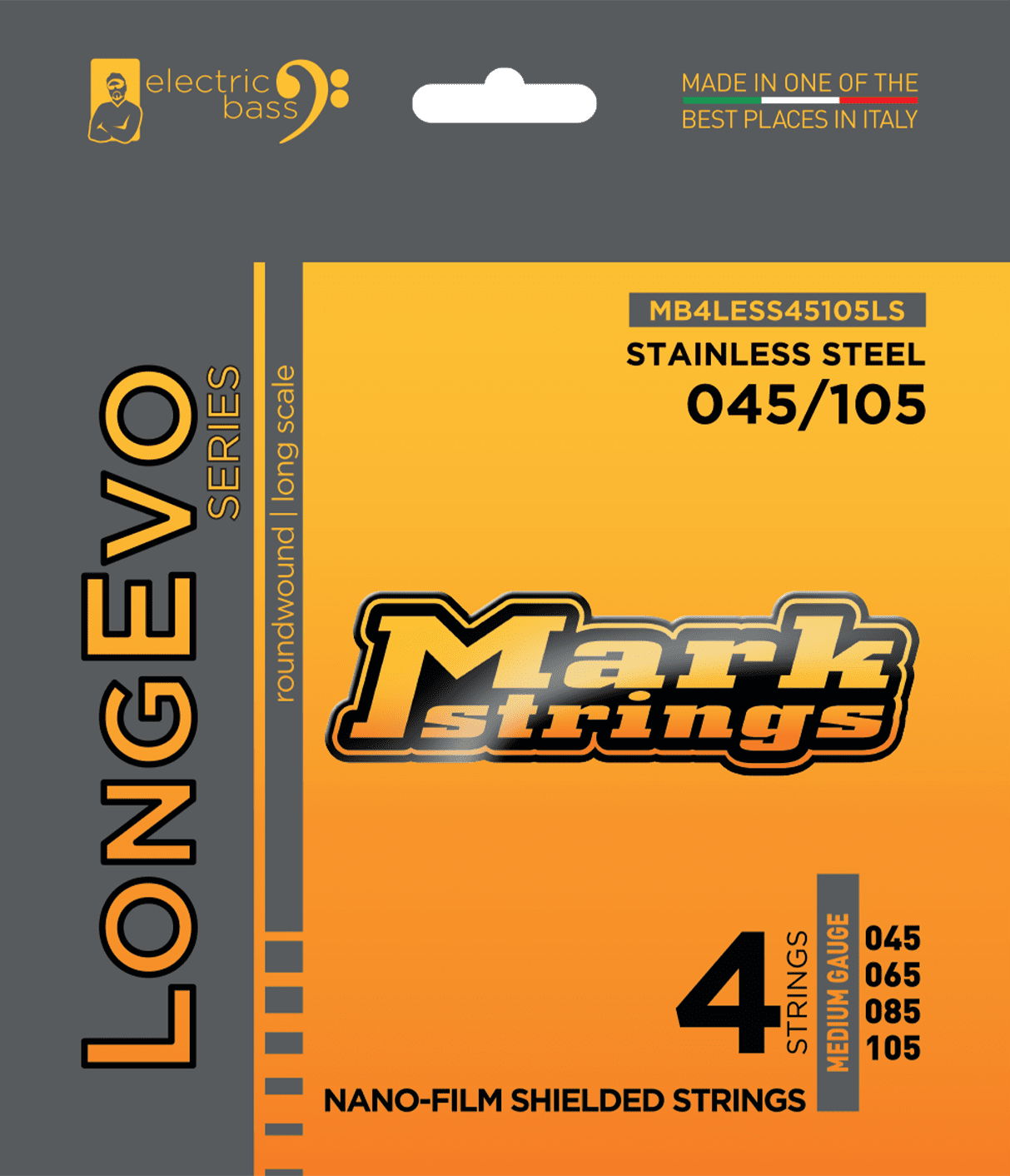 Markbass Longevo Series 045-105 Stainless Steel - Electric bass strings - Main picture