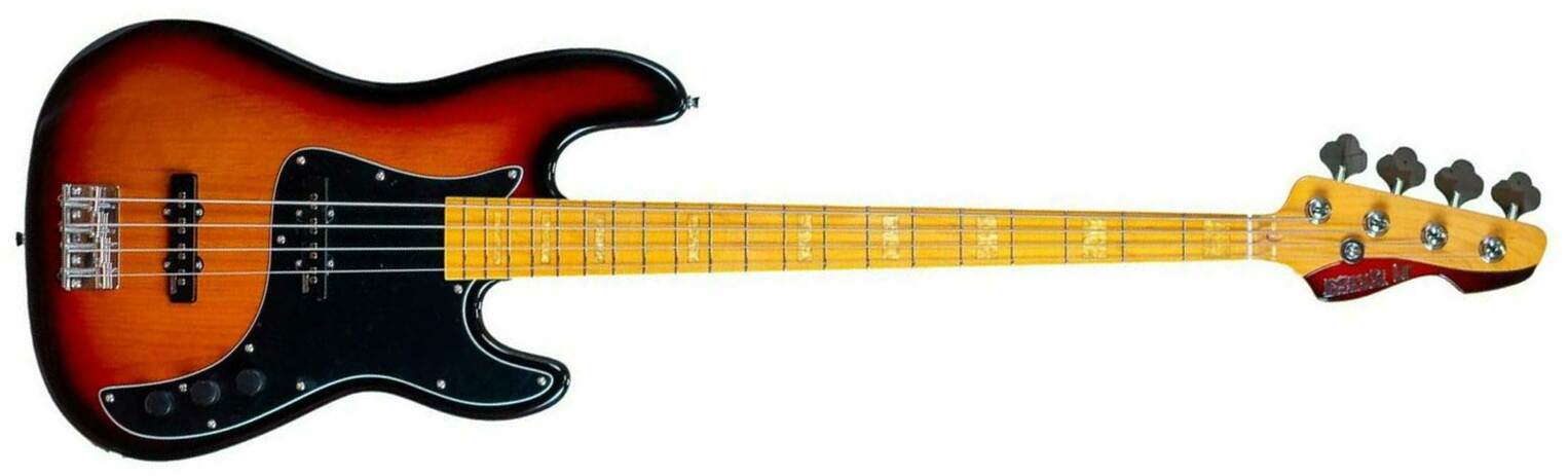 Markbass Mb Gv 4 Gloxy Cr Mp Passive Mn - 3-tone Sunburst - Solid body electric bass - Main picture