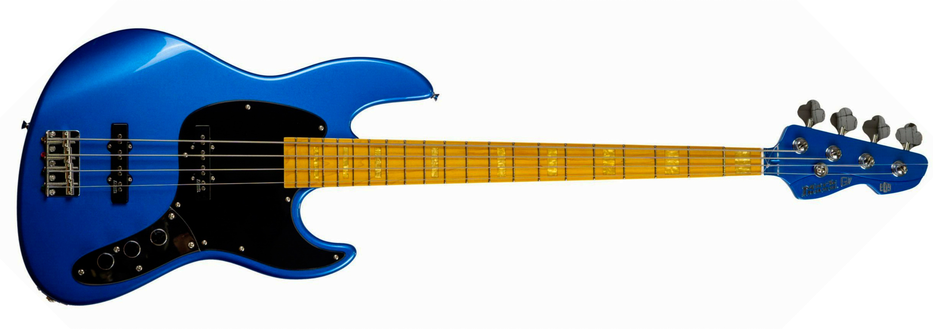 Markbass Mb Gv 4c Cr Mn Fc Passive Gloxy Gog Mn - Blue Sky - Solid body electric bass - Main picture