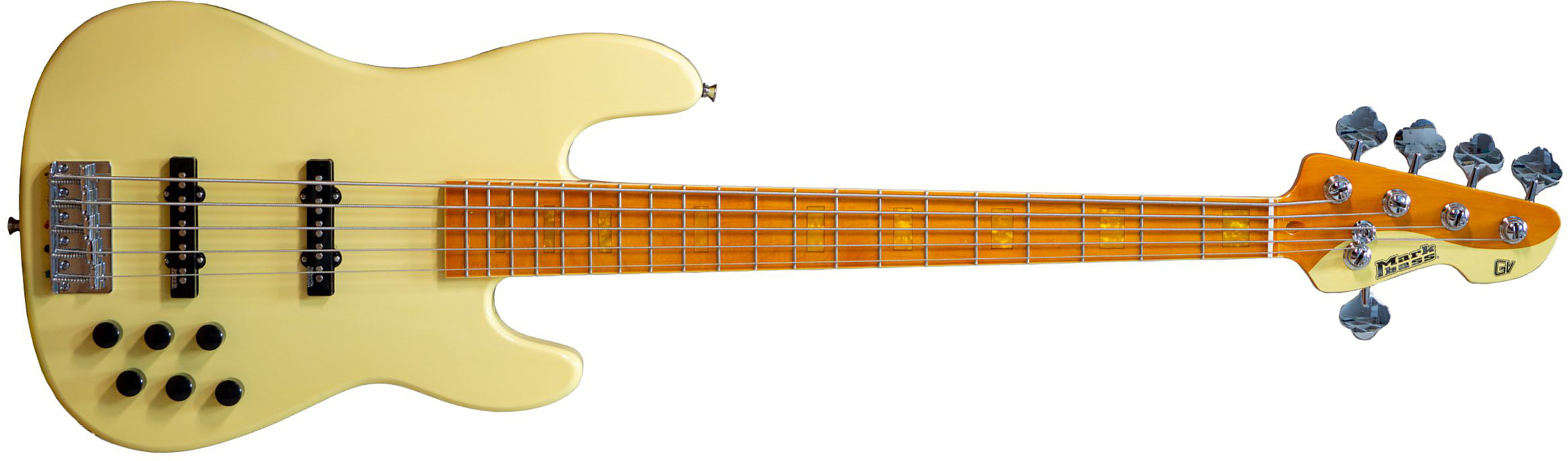 Markbass Mb Gv 5 Gloxy Val Cr Mp 5c Active Mn - Cream - Solid body electric bass - Main picture
