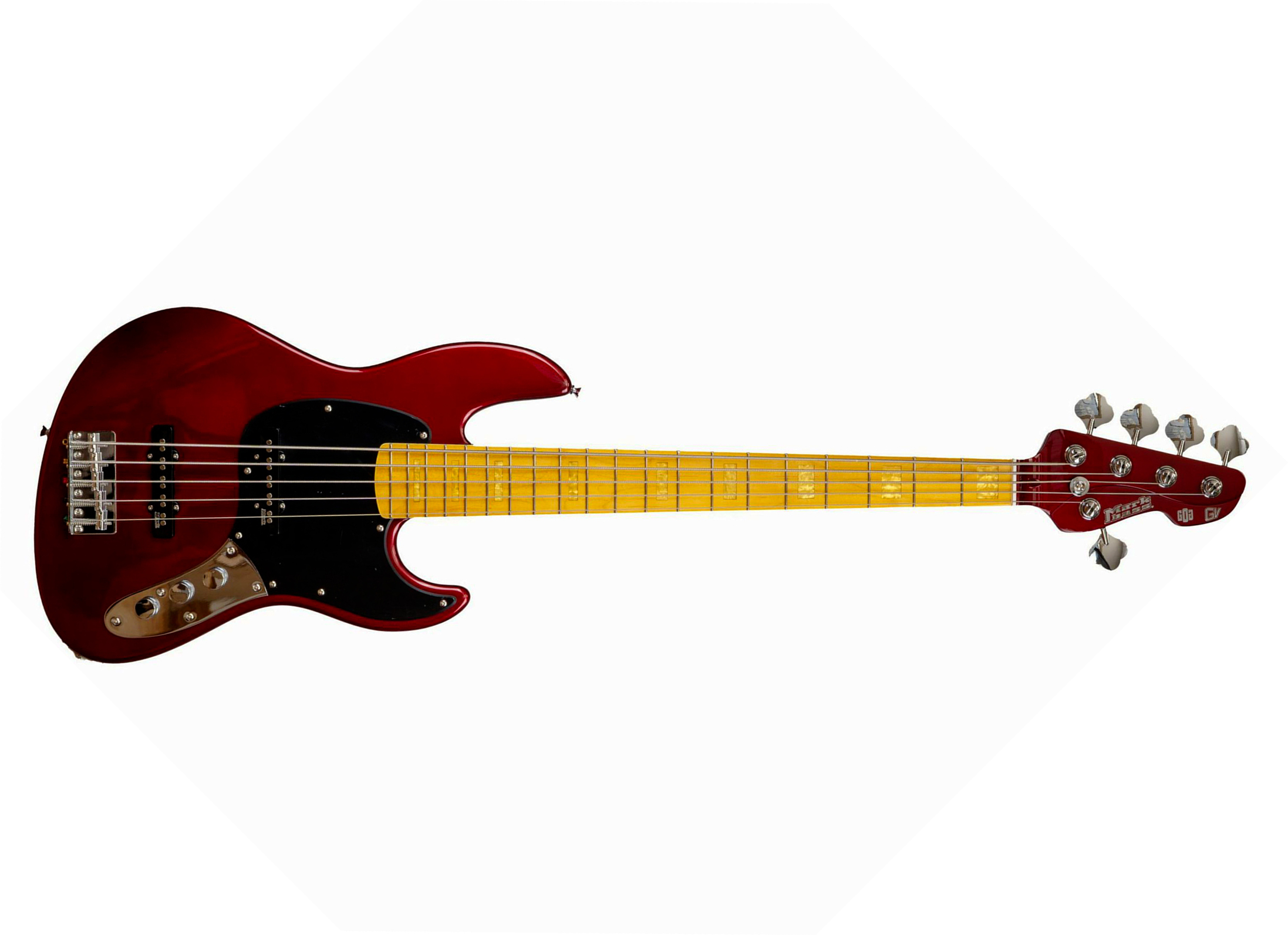 Markbass Mb Gv 5c Cr Mp Fc Passive Gloxy Gog Mn - Red Passion - Solid body electric bass - Main picture