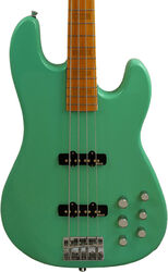 Solid body electric bass Markbass MB GV 4 Gloxy Val CR MP - Surf green
