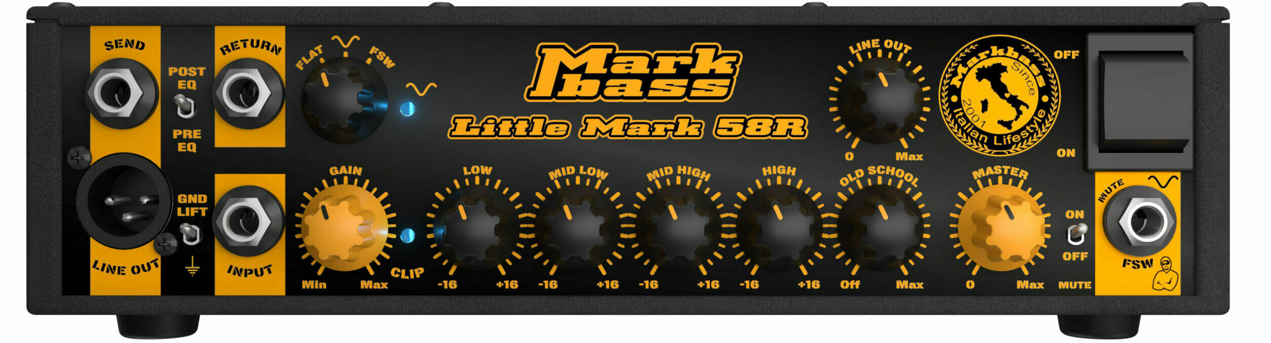 Markbass Little Mark 58r Head 500w - Bass amp head - Variation 1