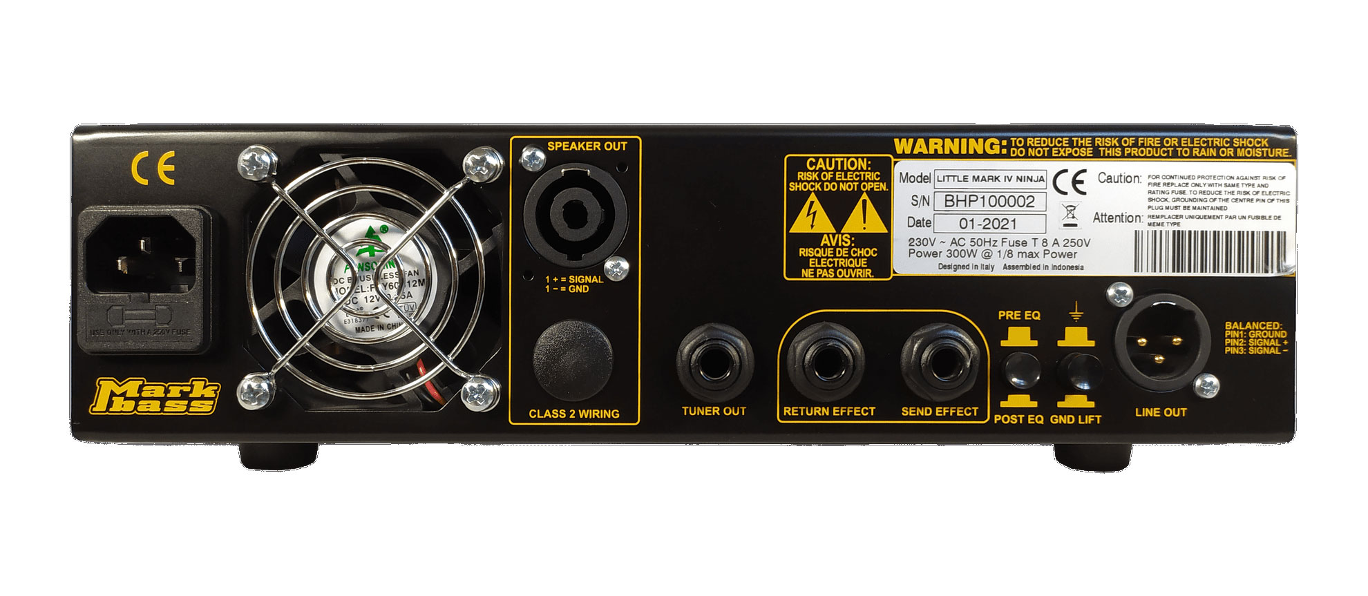 Markbass Little Mark Iv Ninja Head 600w - Bass amp head - Variation 1