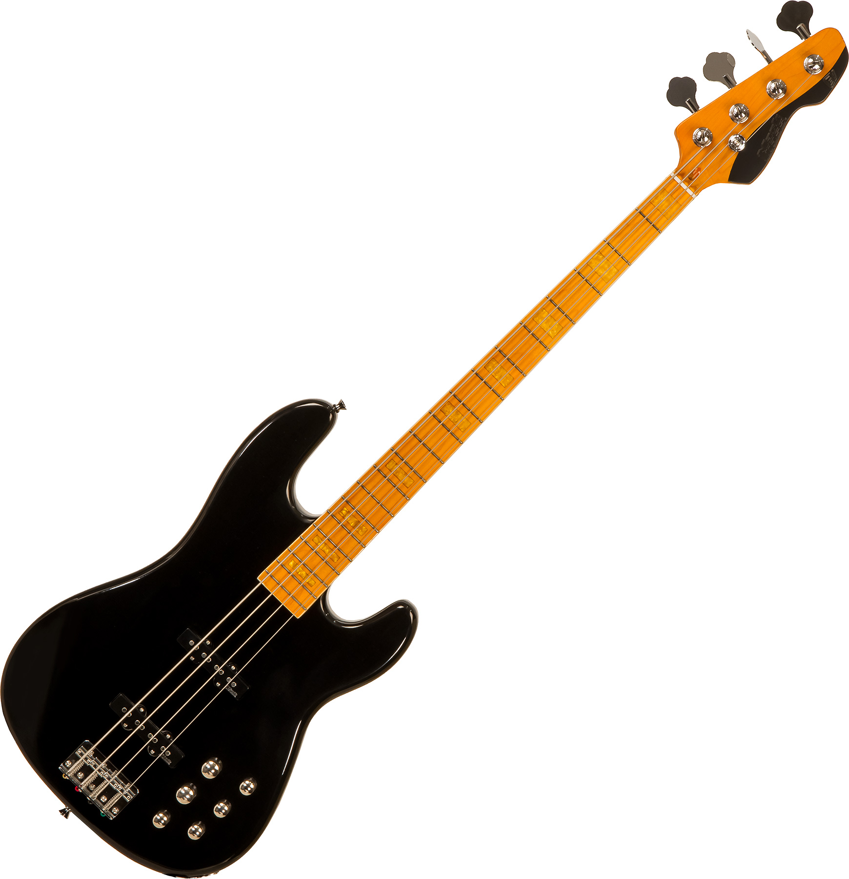Markbass Mb Gv 4 Gloxy Val Cr Mp Active Mn - Black - Solid body electric bass - Variation 2