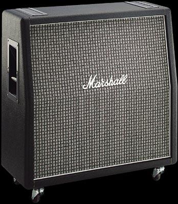 Marshall 1960ax Angled 4x12 100w 16-ohms Pan Coupe Greenback G12m - Electric guitar amp cabinet - Variation 1