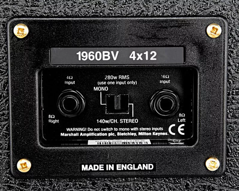 Marshall 1960BV Straight Electric guitar amp cabinet