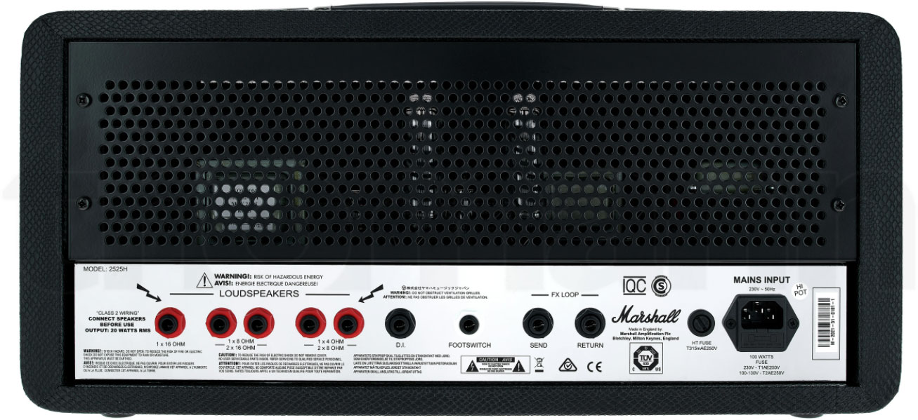 Marshall 2525h Mini Silver Jubilee Head 20w Black Snakeskin - Electric guitar amp head - Variation 1