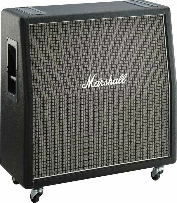 Marshall 1960ax Angled 4x12 100w 16-ohms Pan Coupe Greenback G12m - Electric guitar amp cabinet - Main picture