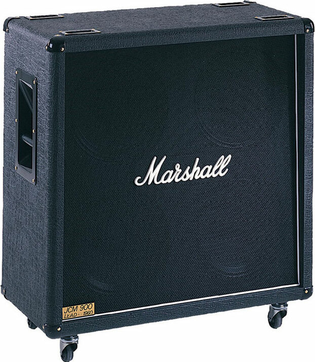 Marshall 1960b 4x12 300w Pan Droit Black - Electric guitar amp cabinet - Main picture