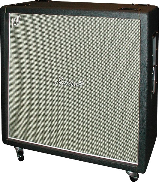 Marshall 1960bhw 4x12 Pan Droit Black - Electric guitar amp cabinet - Main picture