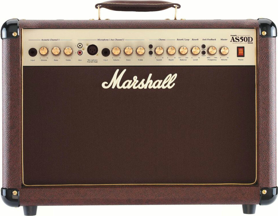 Marshall As50d Acoustic 2x8 50w - Electric guitar combo amp - Main picture