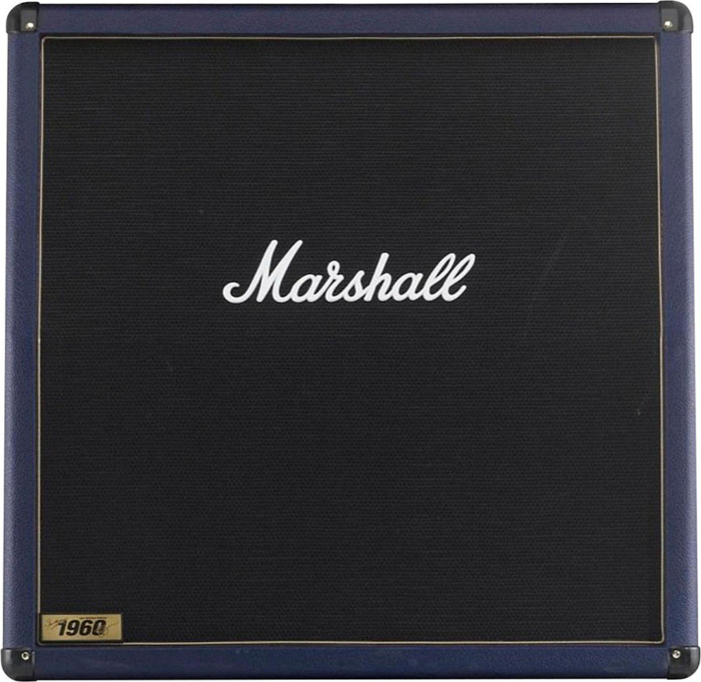 Marshall Joe Satriani 1960bjsb 4x12 300w Pan Droit Blue Edition - Electric guitar amp cabinet - Main picture