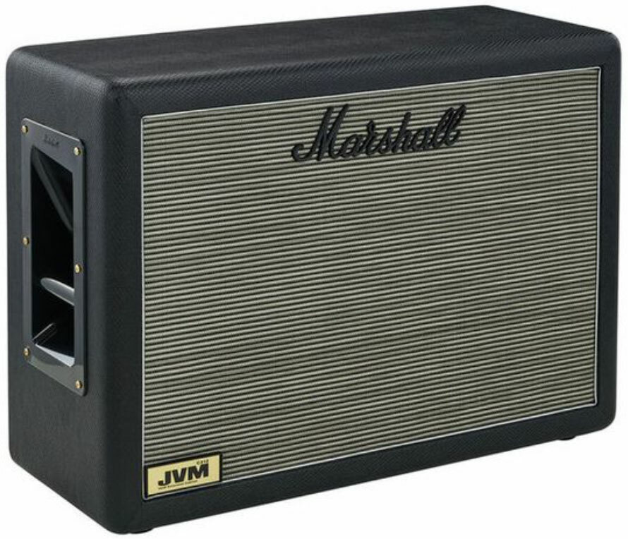 Marshall Jvmc212 2x12 140w 16-ohms Horizontal Black Snakeskin - Electric guitar amp cabinet - Main picture