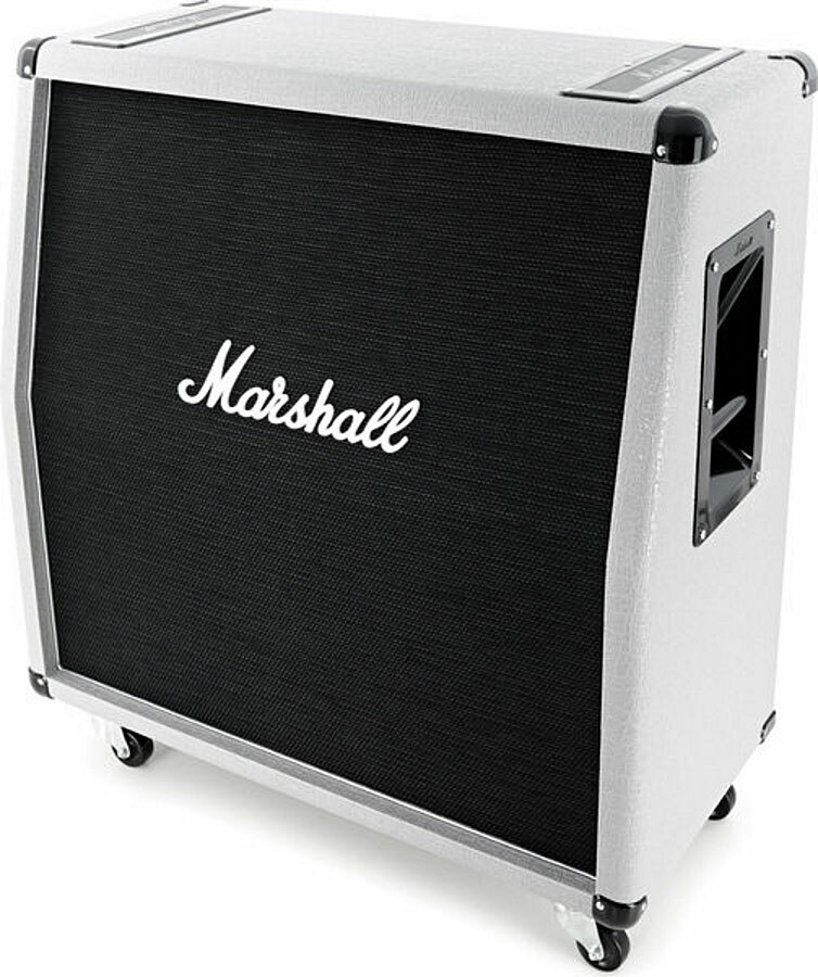 Marshall Silver Jubilee Reissue 2551av Slant 4x12 280w 4/8/16-ohms Stereo Pan Coupe - Electric guitar amp cabinet - Main picture