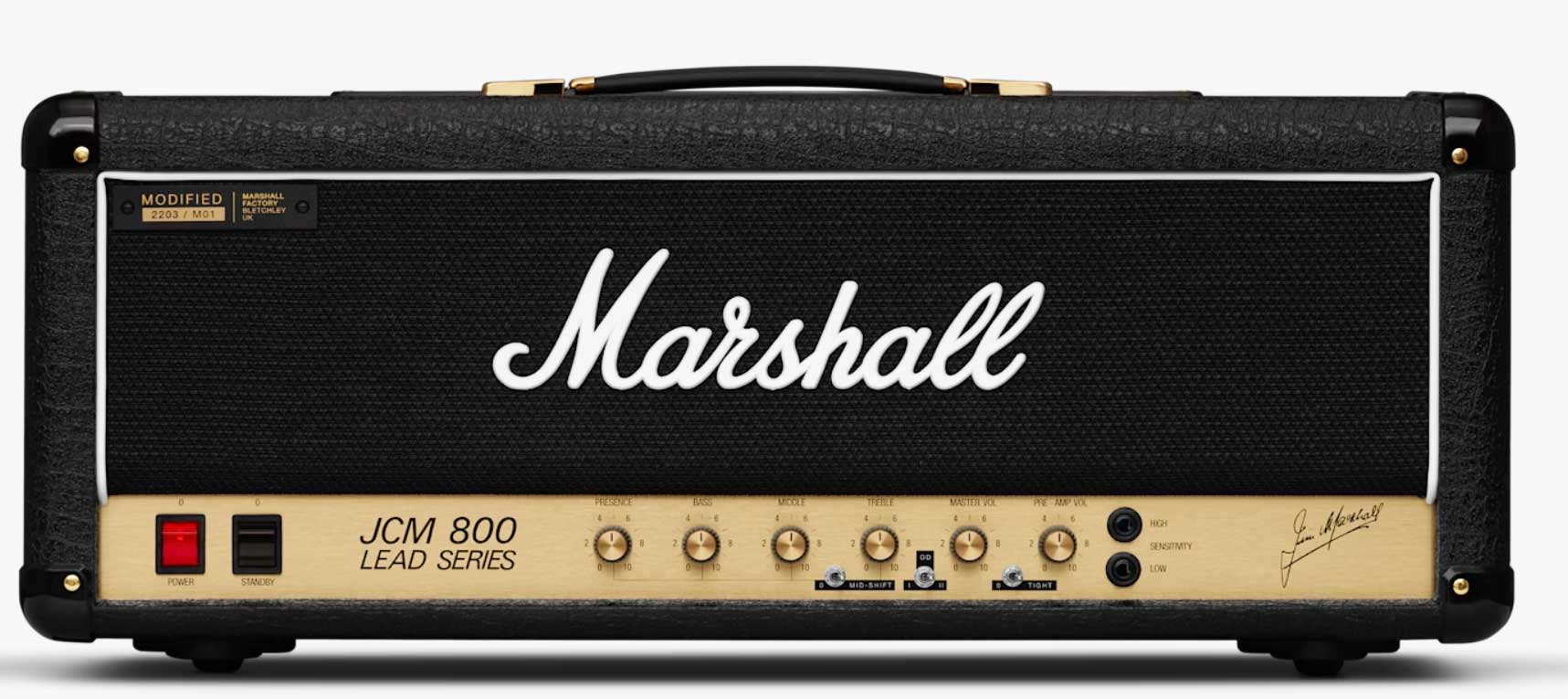 Marshall Jcm800 Modified 2203 100w El34 - Electric guitar amp head - Variation 1