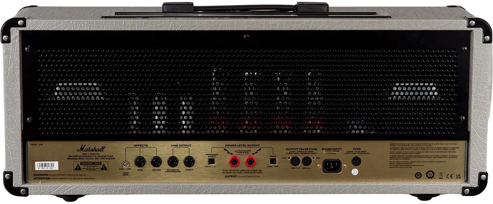 Marshall Jcm900 4100 Vintage Reissue Head 100w El34 Silver - Electric guitar amp head - Variation 1