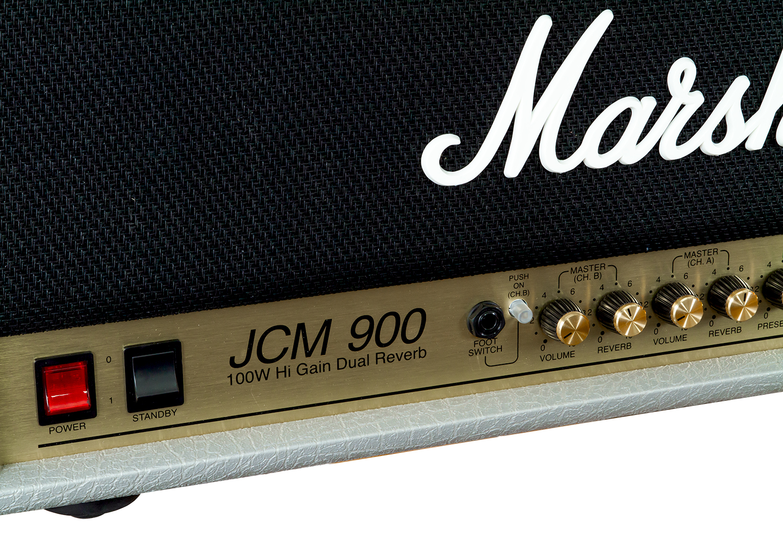 Marshall Jcm900 4100 Vintage Reissue Head 100w El34 Silver - Electric guitar amp head - Variation 2