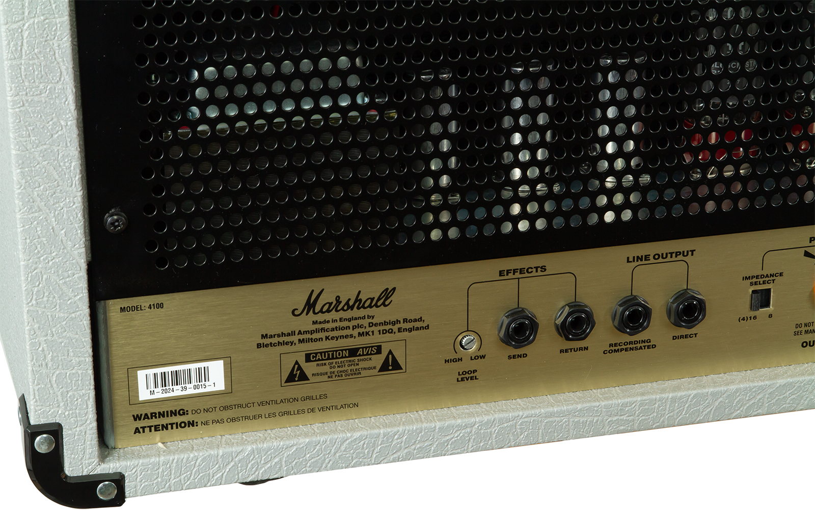Marshall Jcm900 4100 Vintage Reissue Head 100w El34 Silver - Electric guitar amp head - Variation 6
