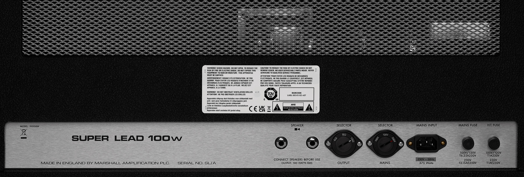 Marshall Jimi Hendrix 1959jmh Handwired Bundle Ltd 100w El34 4x12 - Electric guitar amp head - Variation 6