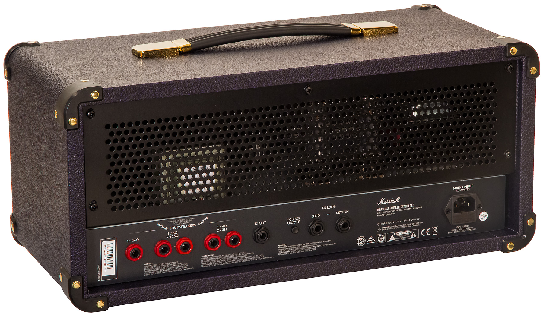 Marshall Studio Classic Sc20h Head 5/20w Purple/black Levant - Electric guitar amp head - Variation 1