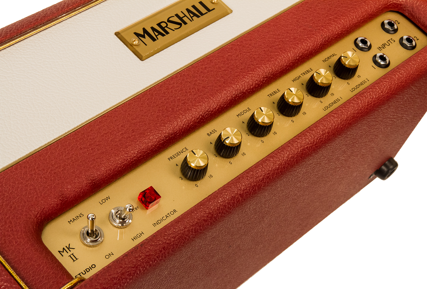 Marshall Studio Vintage Sv20h Head 5/20w Ltd Maroon/cream Levant - Electric guitar amp head - Variation 2