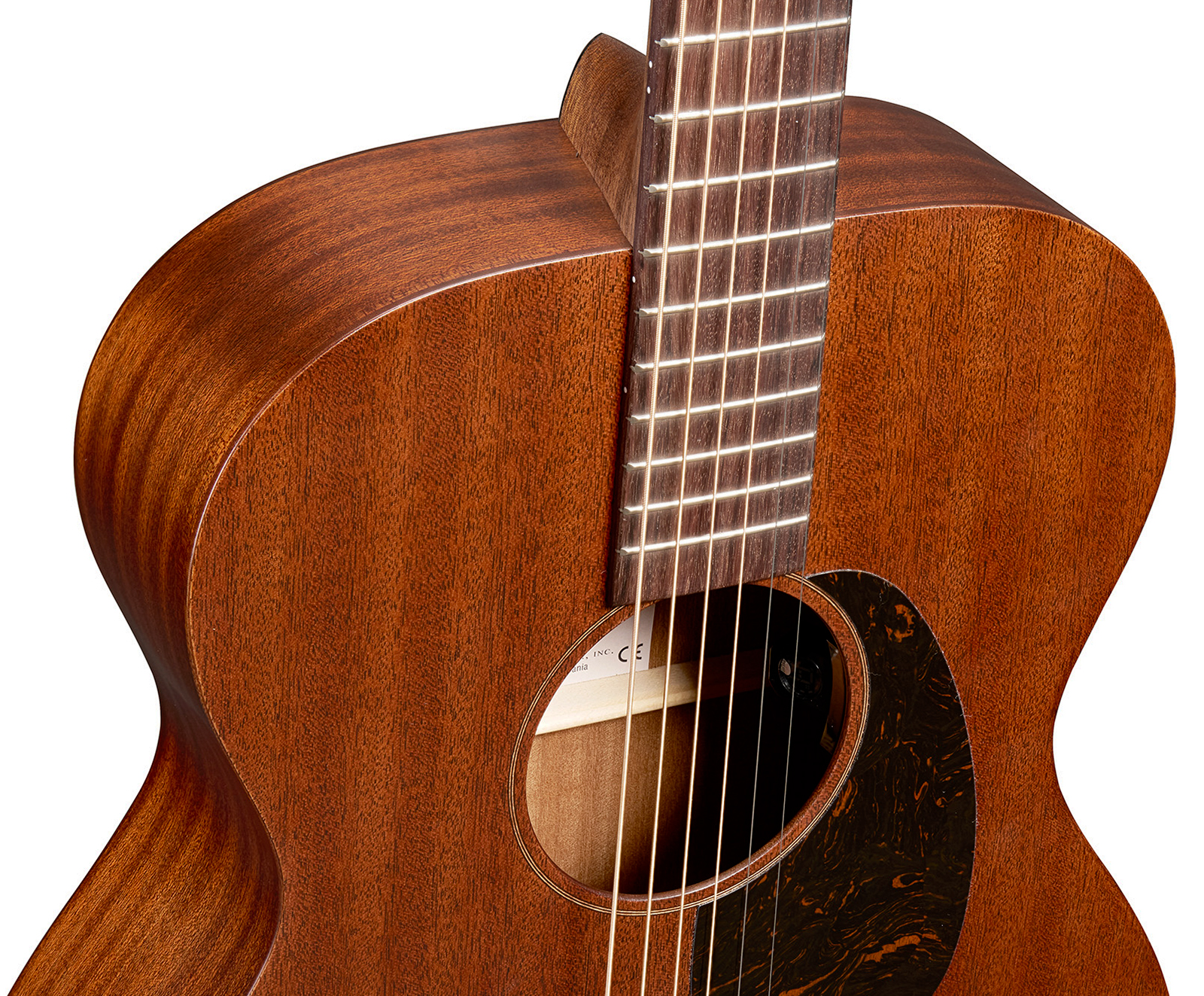 Martin 00010e Sapele Retro Road 000 Shsc Tout Sapele Eb - Dark Mahogany - Folk guitar - Variation 2