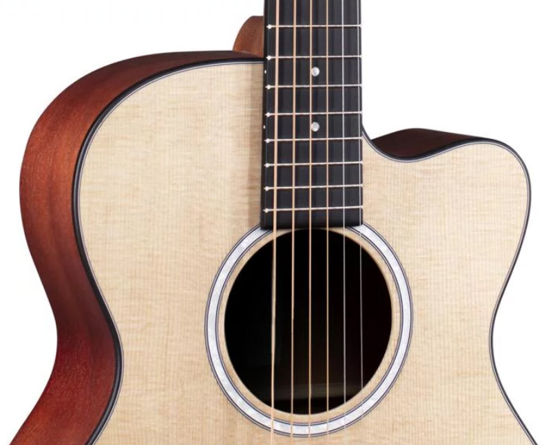 Martin 000cjr-10e Auditorium Junior Cw Epicea Sapele Ric +housse - Natural Satin - Travel acoustic guitar - Variation 2