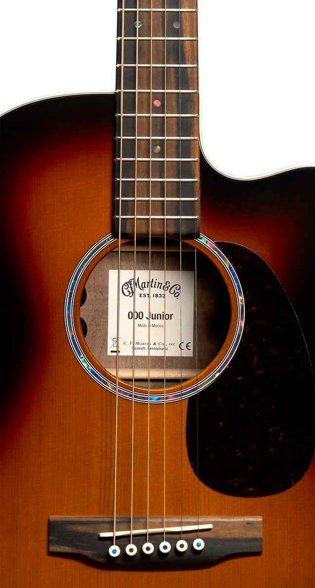 Martin 000cjre Junior 000 15/16 Pan Coupe Epicea Noyer Eb - Satin Walnut Burst - Folk guitar - Variation 2