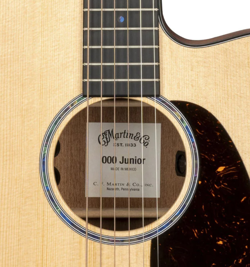 Martin 000cjre Junior 000 15/16 Pan Coupe Epicea Sapele Ric - Natural Satin - Folk guitar - Variation 2