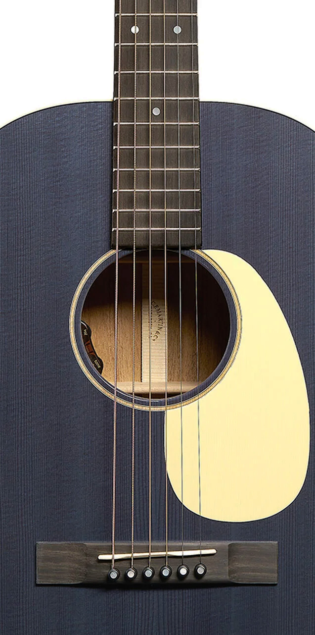 Martin 00l16e 00 Shsc Epicea Acajou Eb - Blue Denim - Folk guitar - Variation 2