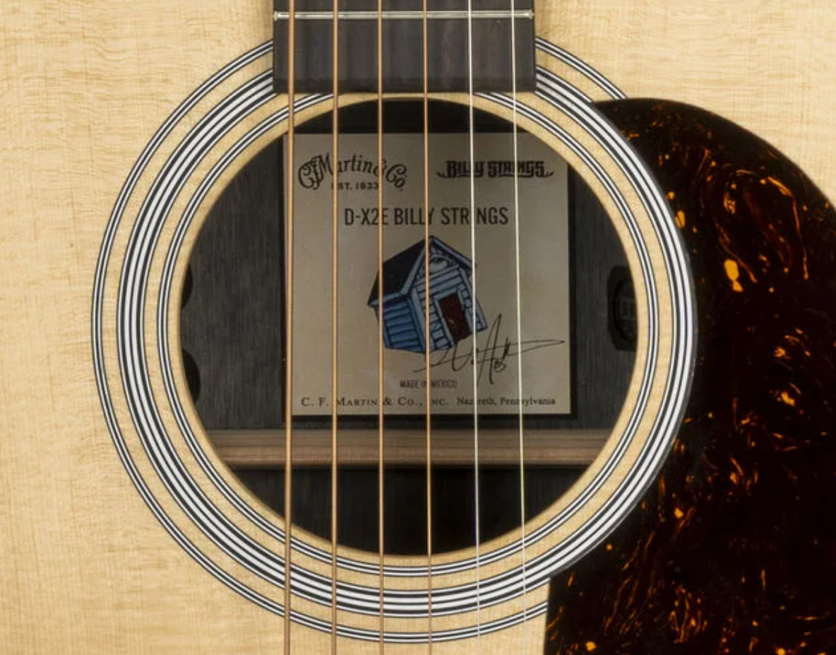 Martin Billy Strings Dx2e Lh Signature Dreadnought Gaucher Epicea Palissandre Hpl Eb - Natural Satin - Folk guitar - Variation 2