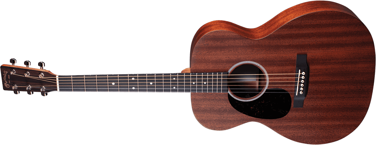 Martin 000-10e Road Tout Sapele Gaucher + Housse - Natural - Electro acoustic guitar - Main picture