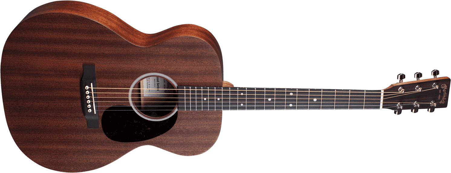 Martin 000-10e Road Tout Sapele  + Housse - Naturel Satin - Electro acoustic guitar - Main picture