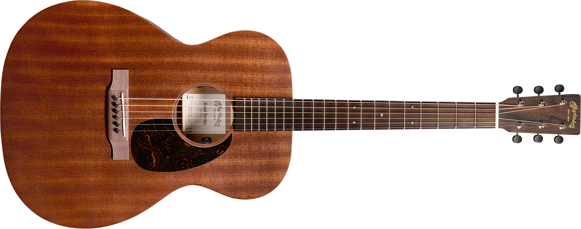 Martin 00010e Sapele Retro Road 000 Shsc Tout Sapele Eb - Dark Mahogany - Folk guitar - Main picture
