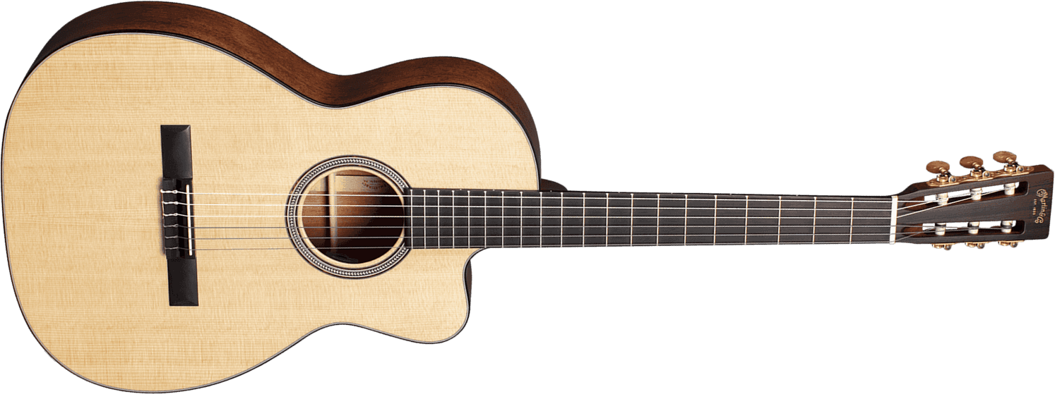 Martin 000c12-16e Nylon Auditorium Cw Epicea Acajou Eb - Natural - Classical guitar 4/4 size - Main picture