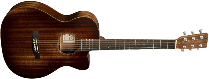 Martin 000cjre Junior Streetmaster 000 Pan Coupe Tout Sapele Ric - Dark Mahogany Distressed - Folk guitar - Main picture