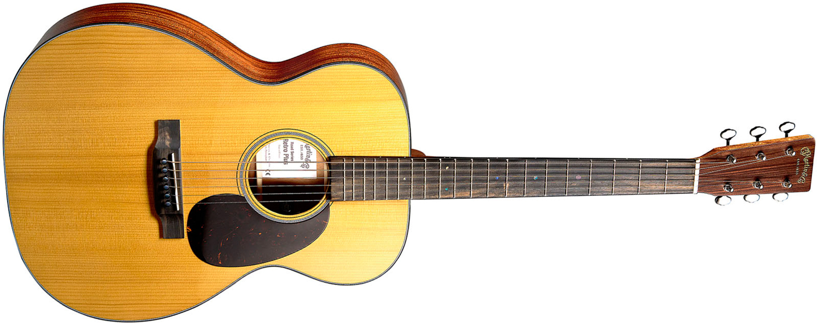 Martin 000e Retro Plus Mahogany 000 Shsc Epicea Acajou Eb - Natural Aging Toner - Folk guitar - Main picture