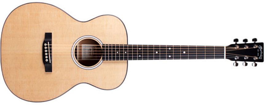 Martin 000jr-10 Auditorium Junior Epicea Sapele Ric +housse - Natural Satin - Travel acoustic guitar - Main picture