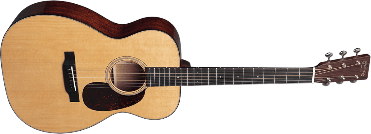 Martin 0018 Standard Golden Era 00 Shsc Epicea Acajou Eb - Gloss Natural - Folk guitar - Main picture