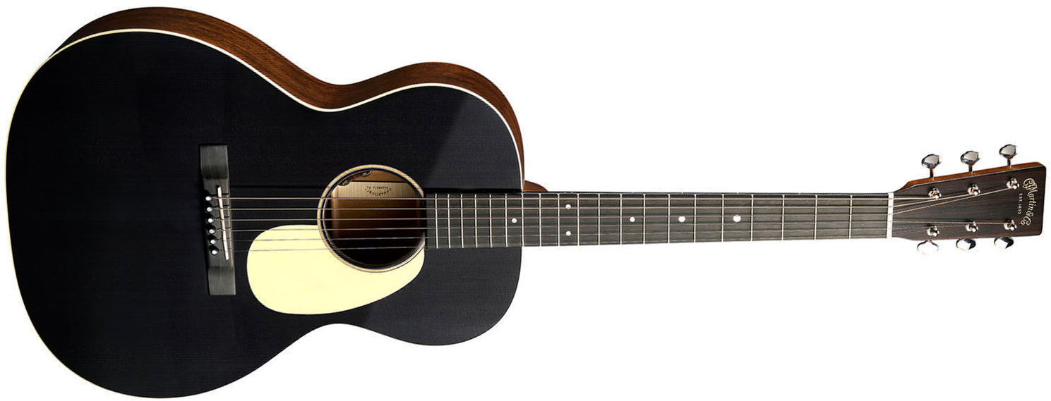 Martin 00l16e 00 Shsc Epicea Acajou Eb - Black Smoke - Folk guitar - Main picture