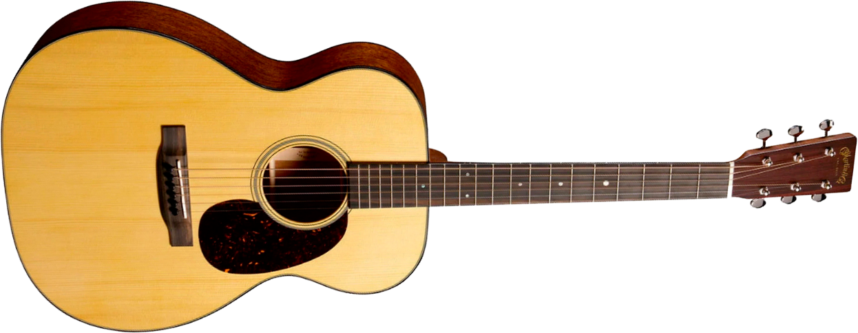 Martin Custom Shop 00018 Shsc Epicea Adirondack / Acajou Eb - Natural Aging Toner - Folk guitar - Main picture