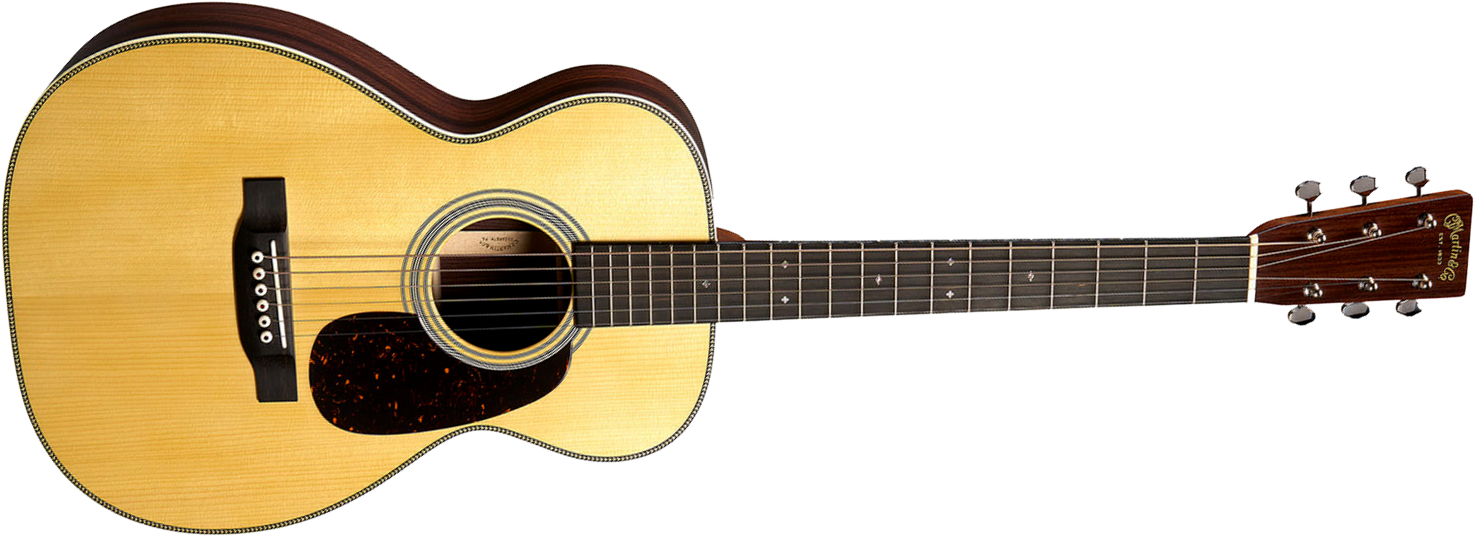 Martin Custom Shop 028 Parlor Shsc Epicea Palissandre Eb - Natural Vintage Gloss Aging Toner - Folk guitar - Main picture