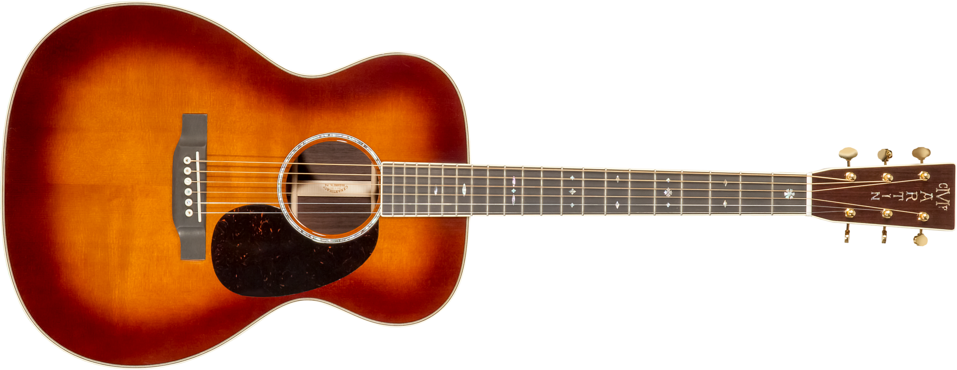 Martin Custom Shop Cs-000-c22056798 000 Epicea Palissandre Eb #2707297 - Ambertone 1933 - Acoustic guitar & electro - Main picture