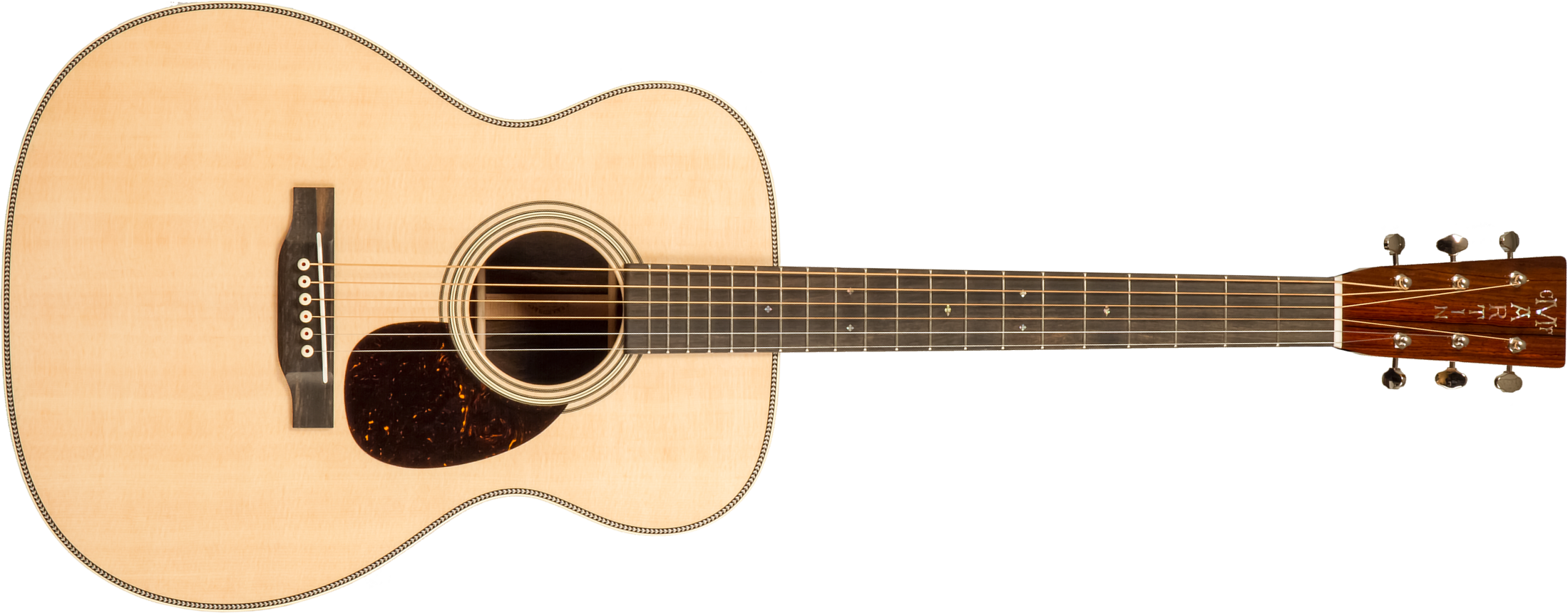 Martin Custom Shop Cs-om-c23035486 Orchestra Epicea Ziricote Eb #2819080 - Natural Clear - Folk guitar - Main picture