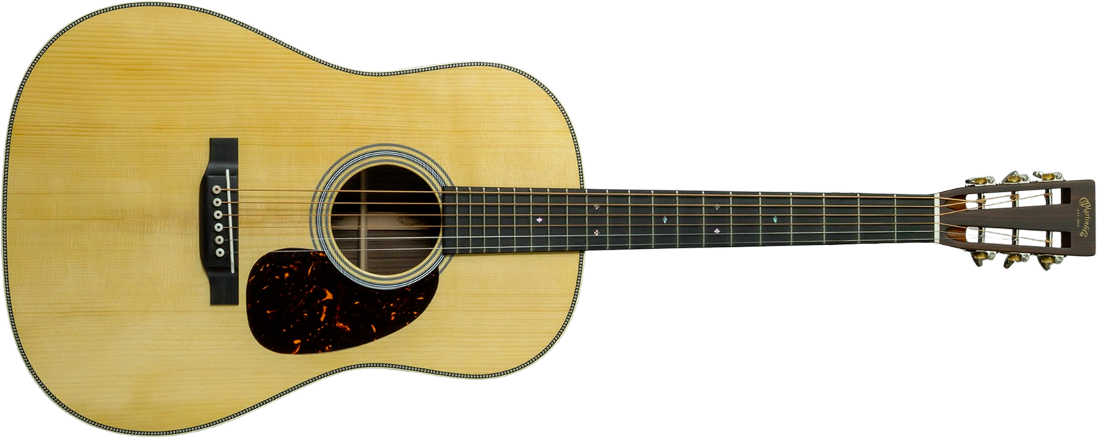 Martin Custom Shop Dreadnought 12-fret Epicea Adirondack / Palissandre Indien Eb #2964120 - Natural - Folk guitar - Main picture