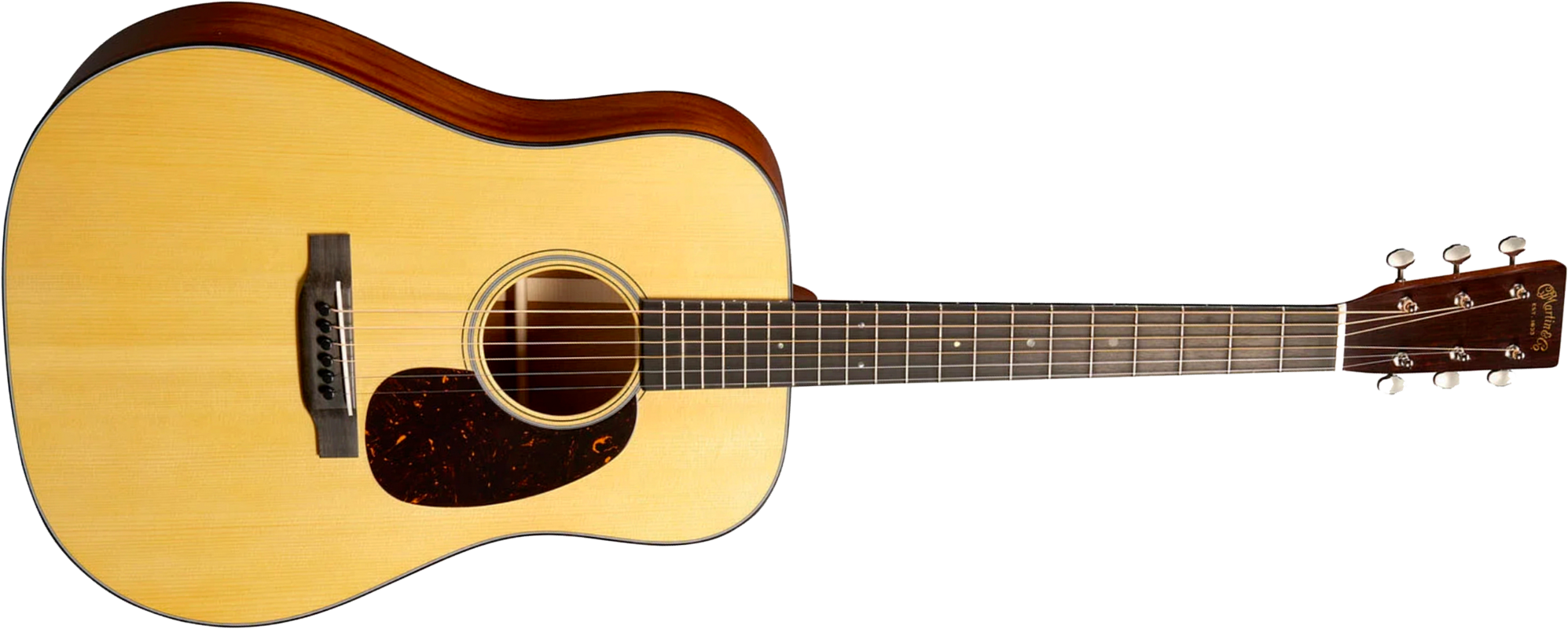 Martin Custom Shop Expert D18 1937 Sinker Mahogany Dreadnought Epicea Acajou Eb - Vintage Gloss Aging Toner - Folk guitar - Main picture