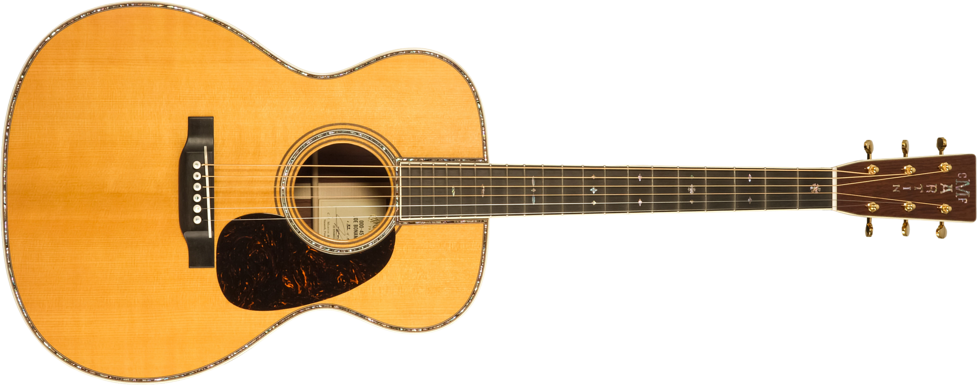 Martin Custom Shop Joe Bonamassa 00045 Ltd Signature 000 Shsc Epicea Palissandre Eb #2917432 - Natural Vintage - Folk guitar - Main picture
