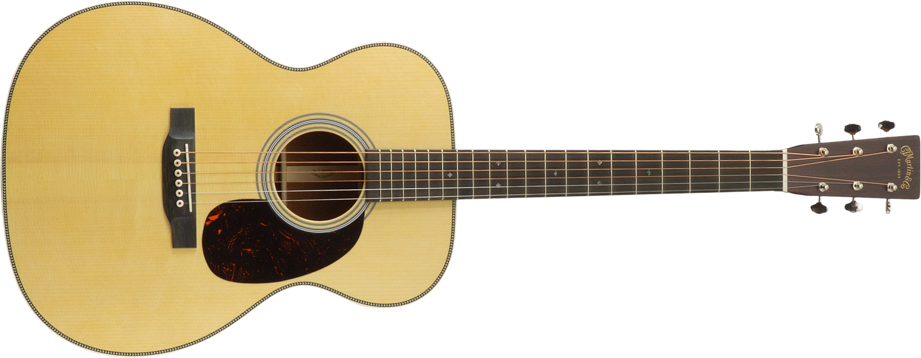 Martin Custom Shop Om Epicea Adirondack / Acajou Eb #2964118 - Natural Aging Toner - Folk guitar - Main picture
